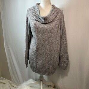 89th + Madison Womens Sweater XL Cowl Neck Textured Knit Pullover‎ Top
